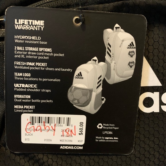 TCV Adidas Backpack - Picture 2 of 2